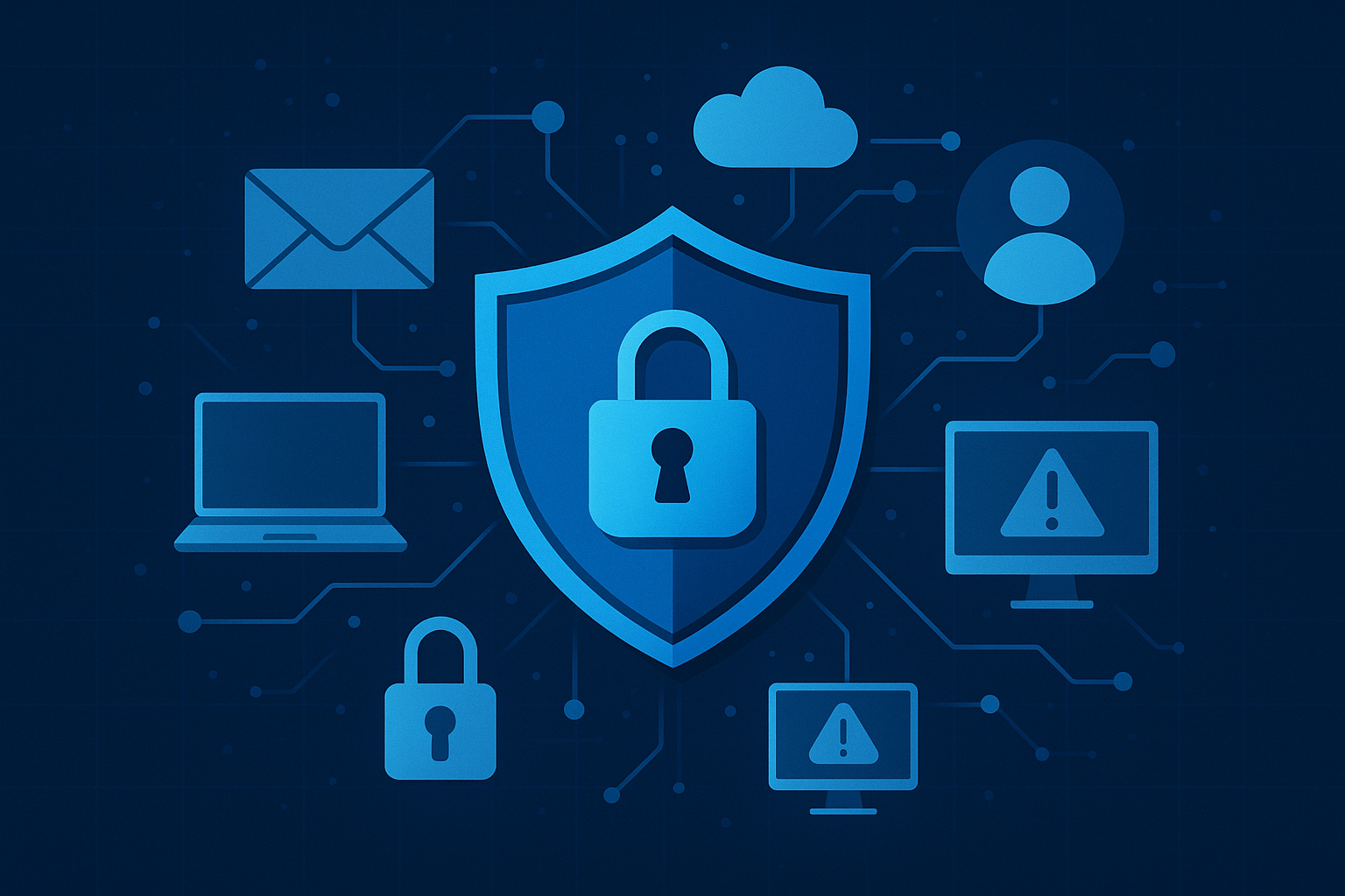 Ilustración sobre el sector de la ciberseguridad