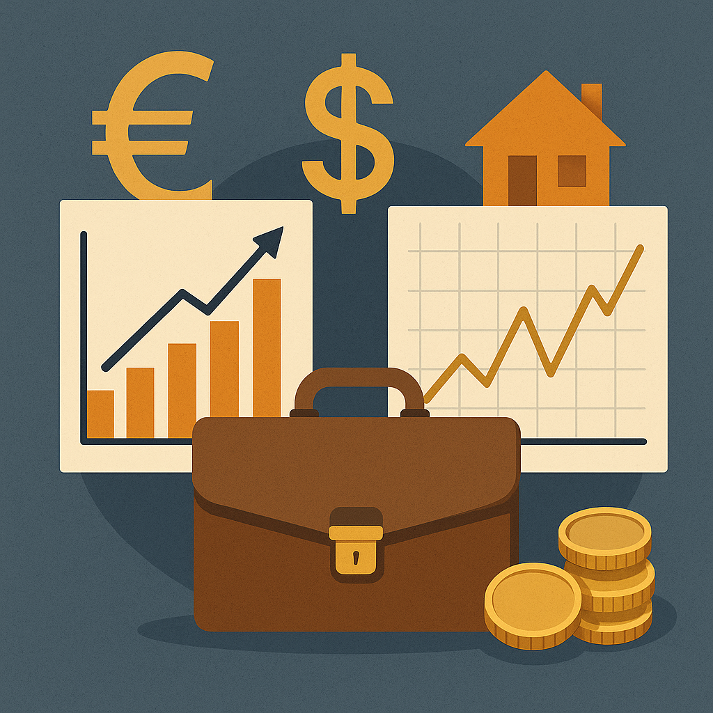 Ilustración conceptual sobre economía circular y reciclaje