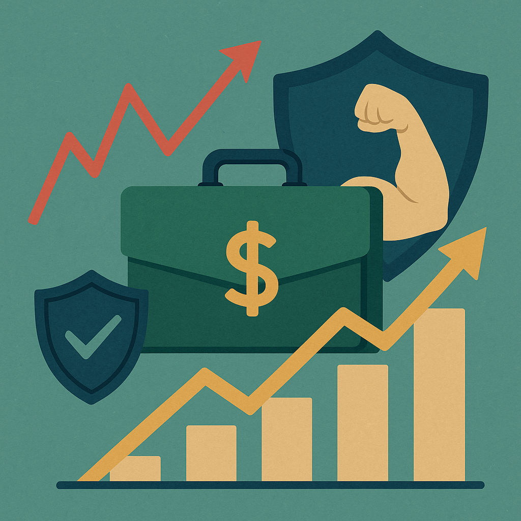 Ilustración conceptual sobre estrategia de cartera antifrágil