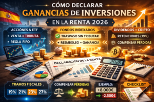 Cómo declarar ganancias de inversiones en la Renta 2026