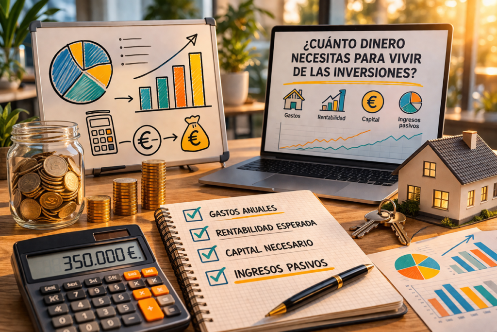 Cómo calcular cuánto dinero necesitas para vivir de las inversiones